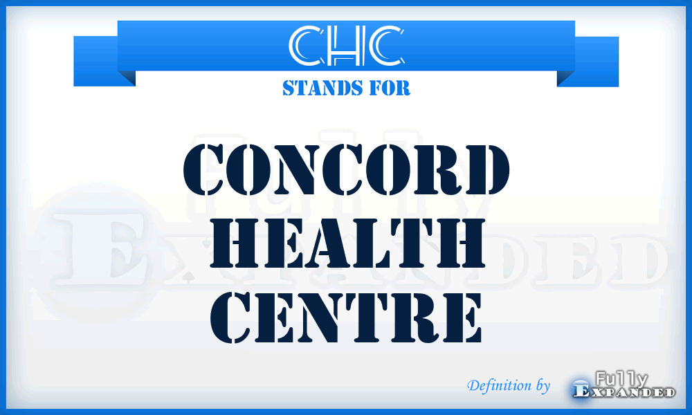 CHC - Concord Health Centre