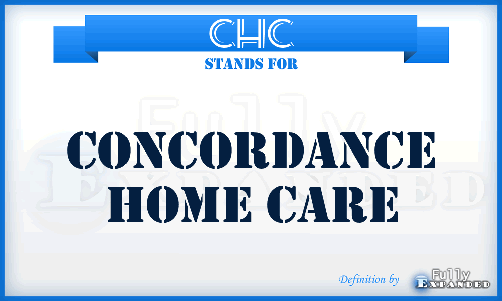 CHC - Concordance Home Care