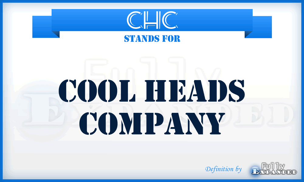 CHC - Cool Heads Company