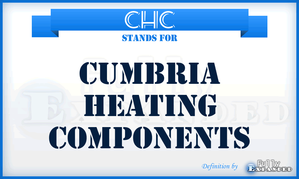 CHC - Cumbria Heating Components