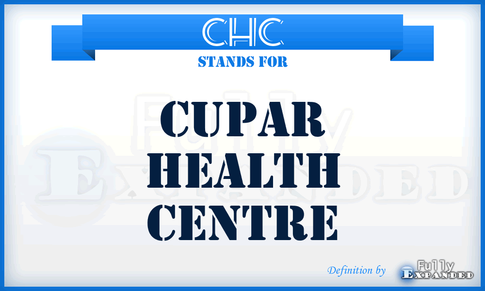 CHC - Cupar Health Centre