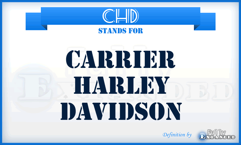 CHD - Carrier Harley Davidson