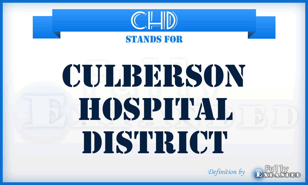 CHD - Culberson Hospital District