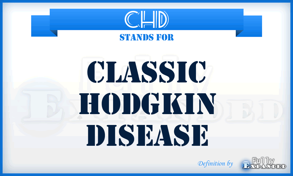 CHD - classic Hodgkin disease