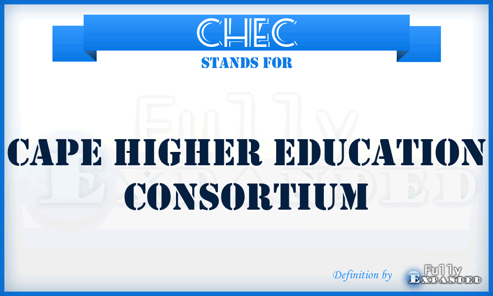 CHEC - Cape Higher Education Consortium