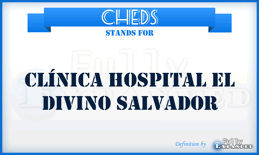 CHEDS - Clínica Hospital El Divino Salvador