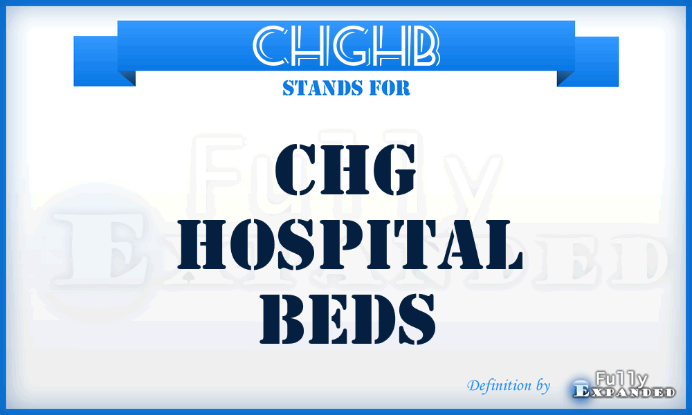 CHGHB - CHG Hospital Beds