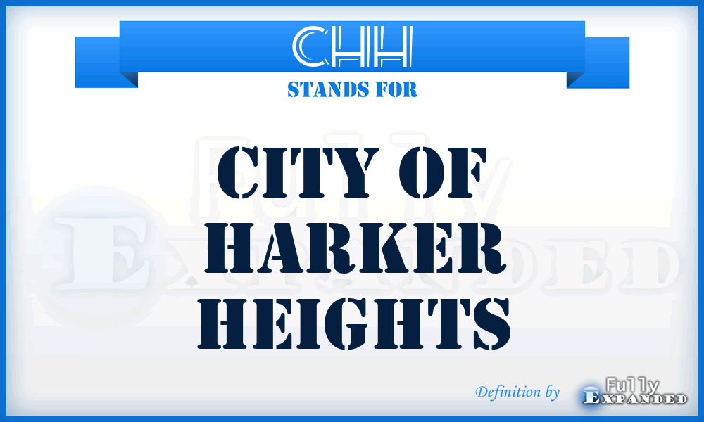 CHH - City of Harker Heights