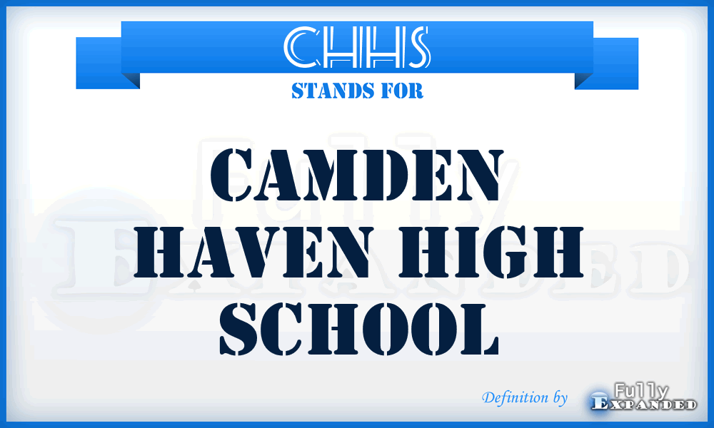 CHHS - Camden Haven High School