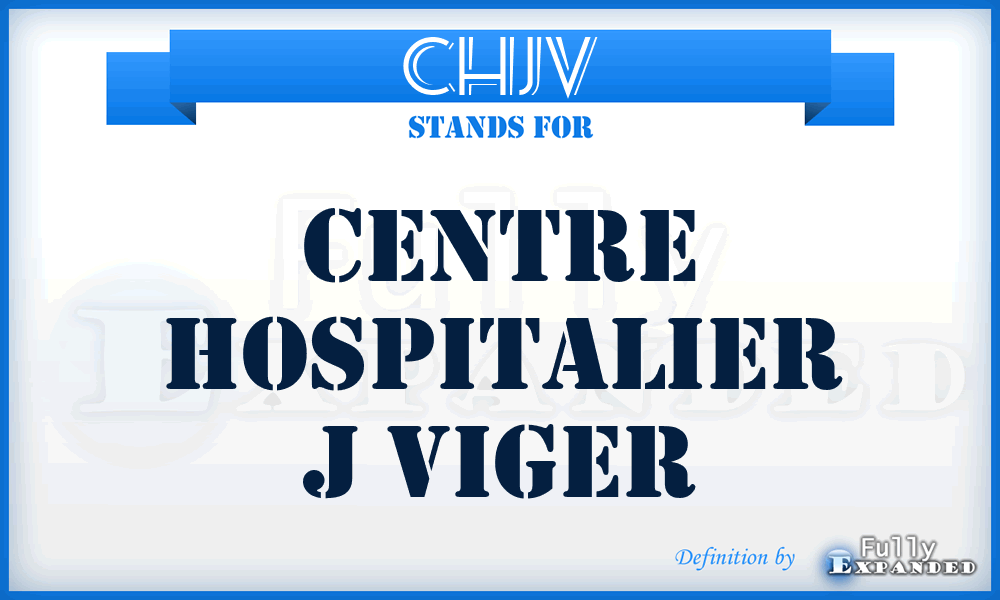 CHJV - Centre Hospitalier J Viger