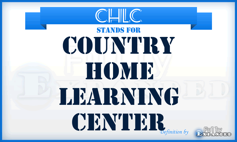 CHLC - Country Home Learning Center