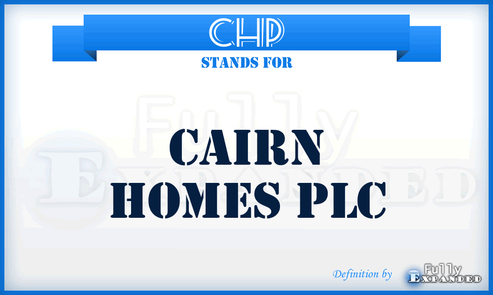 CHP - Cairn Homes PLC