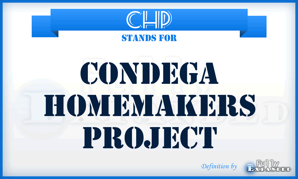 CHP - Condega Homemakers Project