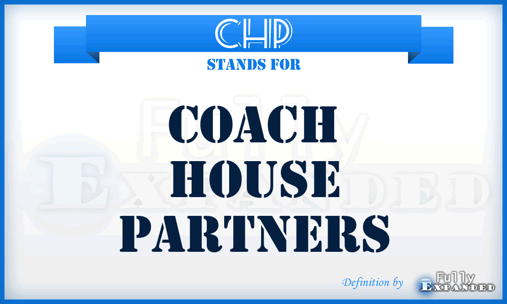 CHP - Coach House Partners