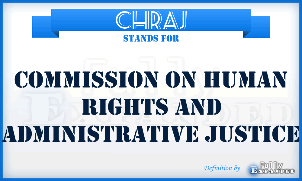 CHRAJ - Commission on Human Rights and Administrative Justice