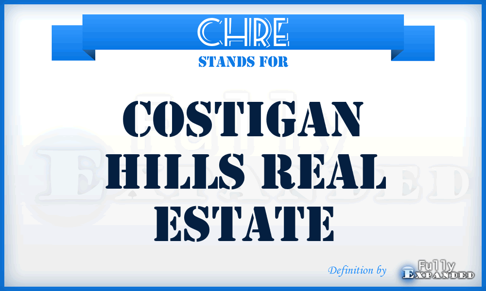 CHRE - Costigan Hills Real Estate