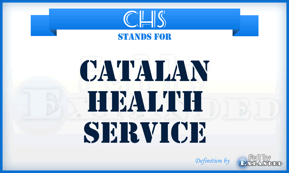 CHS - Catalan Health Service