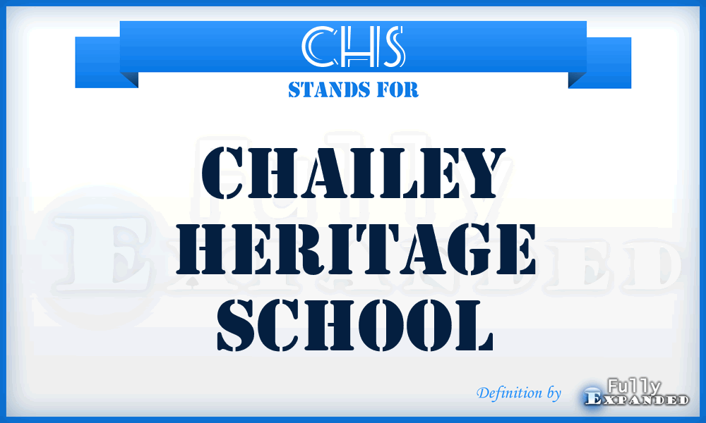 CHS - Chailey Heritage School