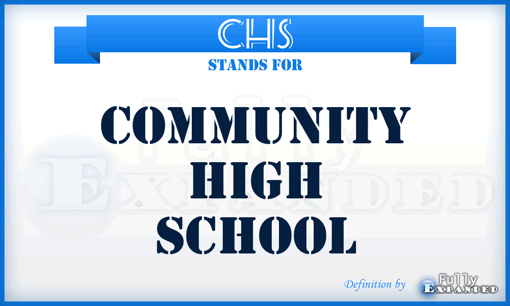 CHS - Community High School