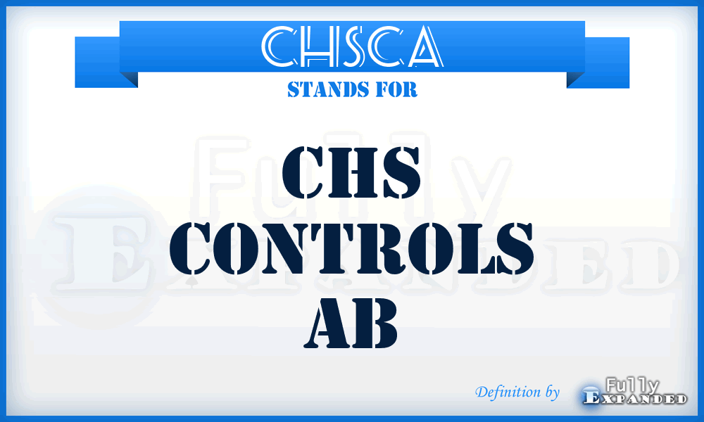 CHSCA - CHS Controls Ab