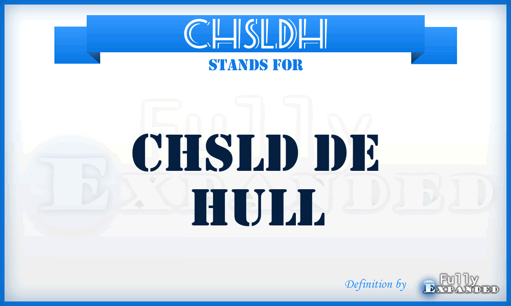 CHSLDH - CHSLD de Hull