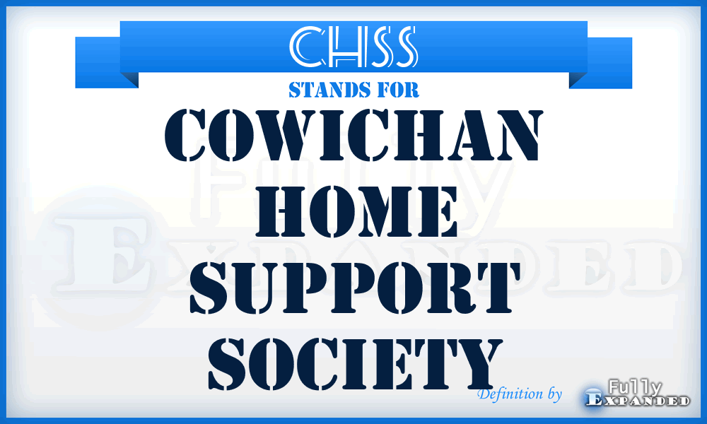 CHSS - Cowichan Home Support Society