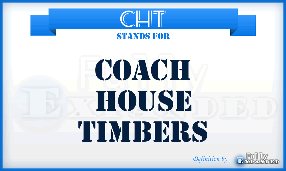 CHT - Coach House Timbers
