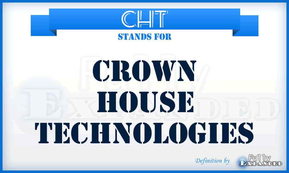 CHT - Crown House Technologies