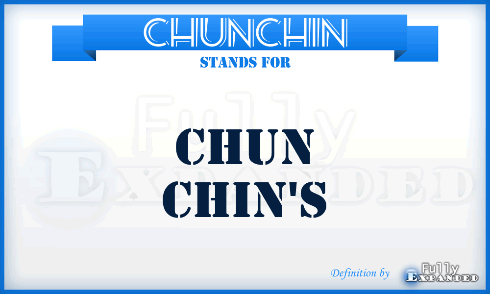 CHUNCHIN - Chun Chin's