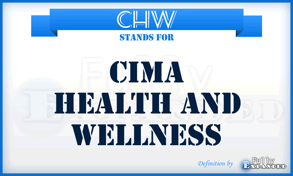CHW - Cima Health and Wellness
