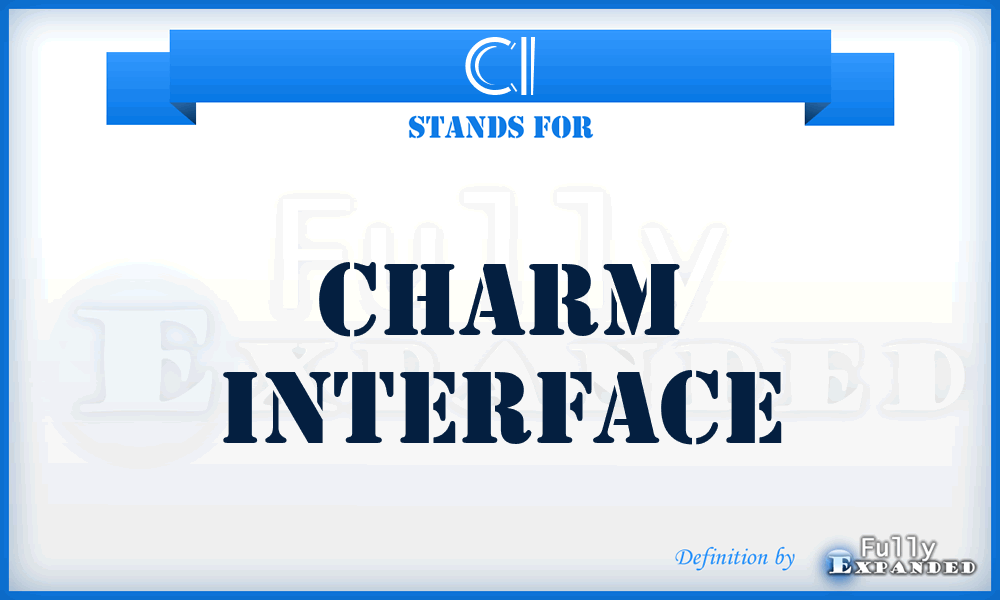 CI - CHARM Interface