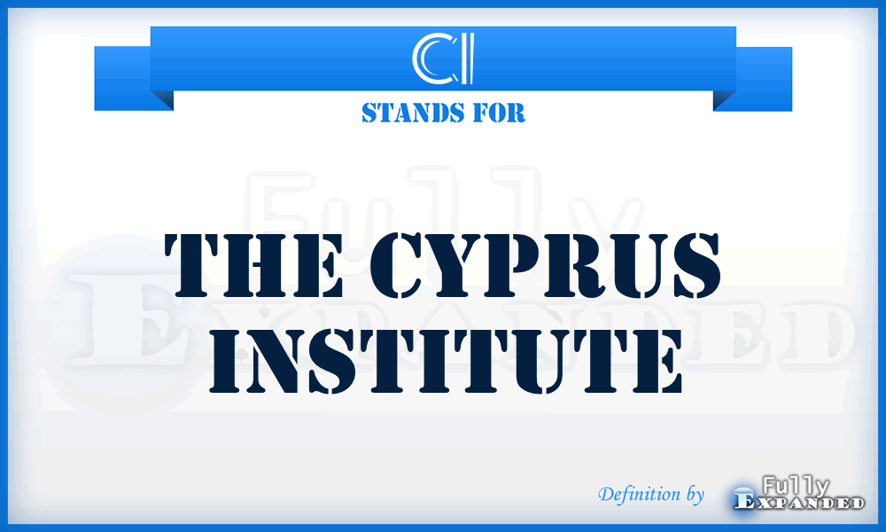 CI - The Cyprus Institute