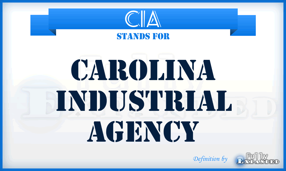 CIA - Carolina Industrial Agency