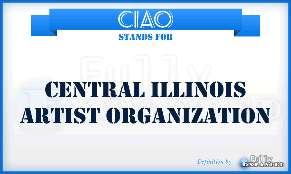CIAO - Central Illinois Artist Organization