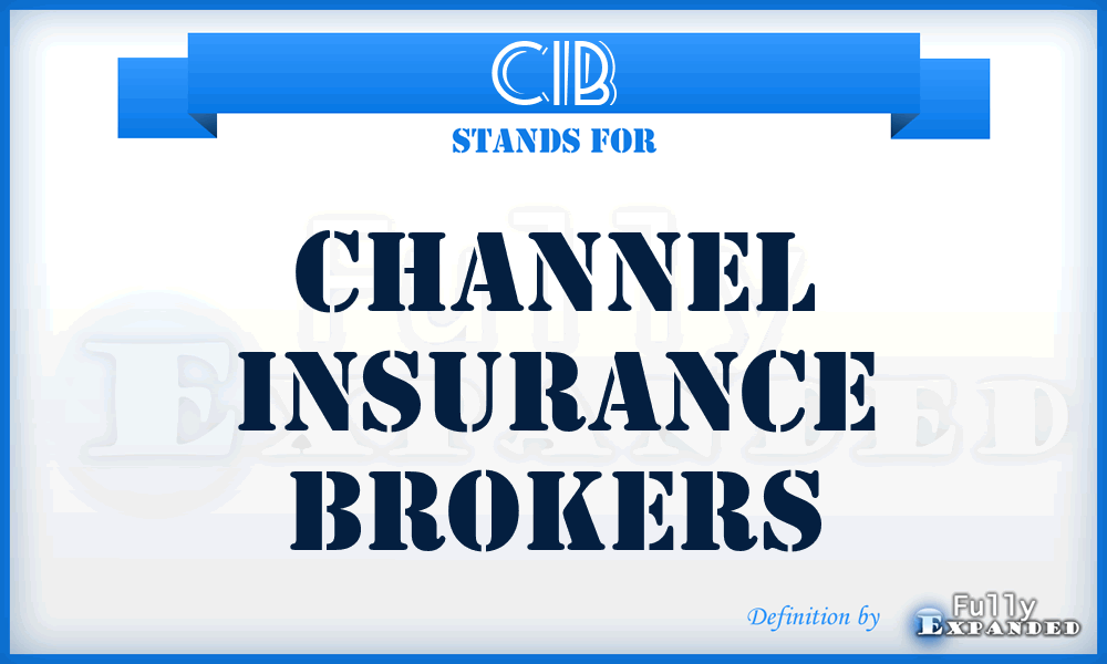 CIB - Channel Insurance Brokers