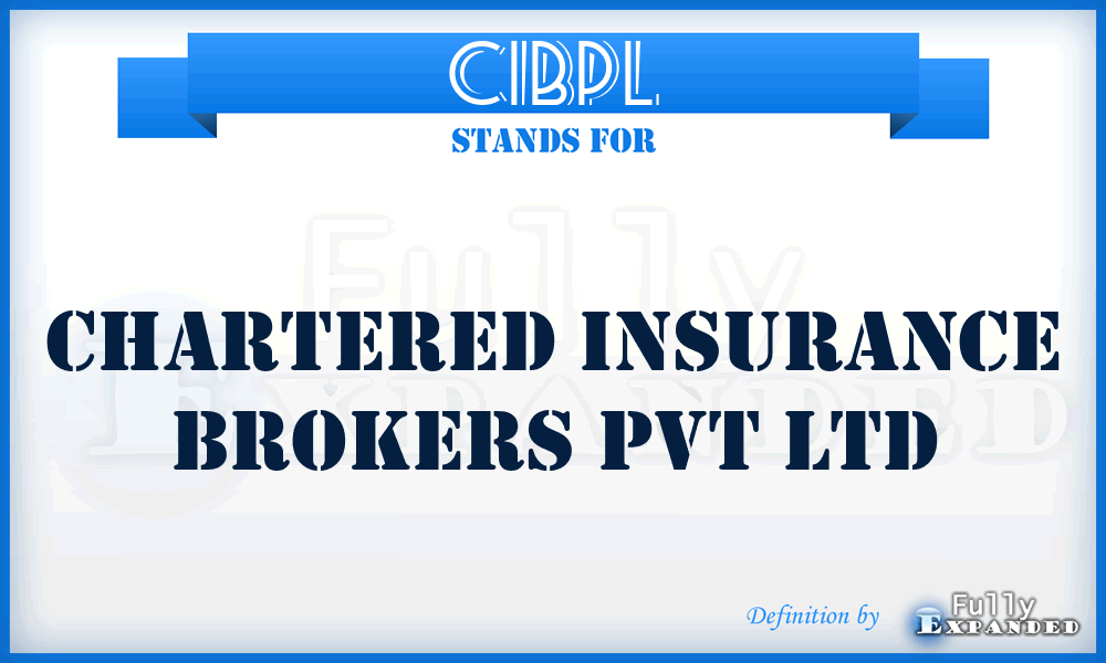 CIBPL - Chartered Insurance Brokers Pvt Ltd