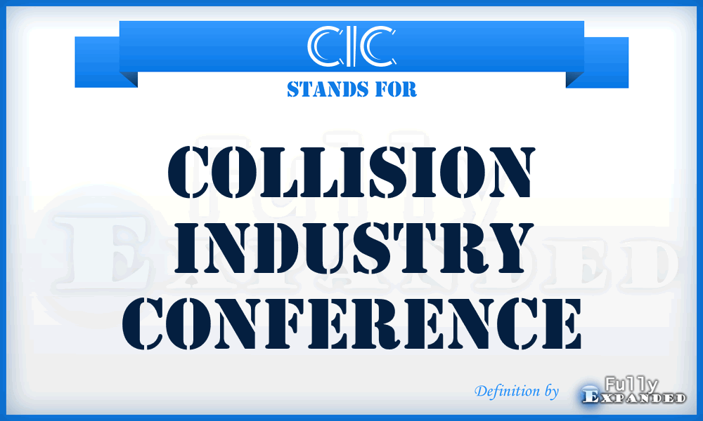 CIC - Collision Industry Conference