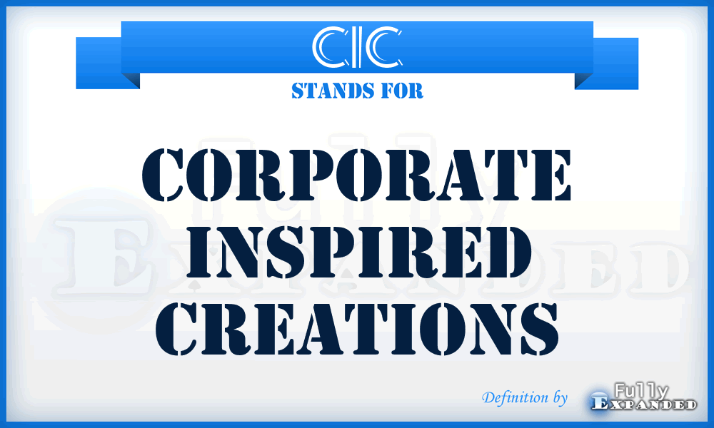 CIC - Corporate Inspired Creations