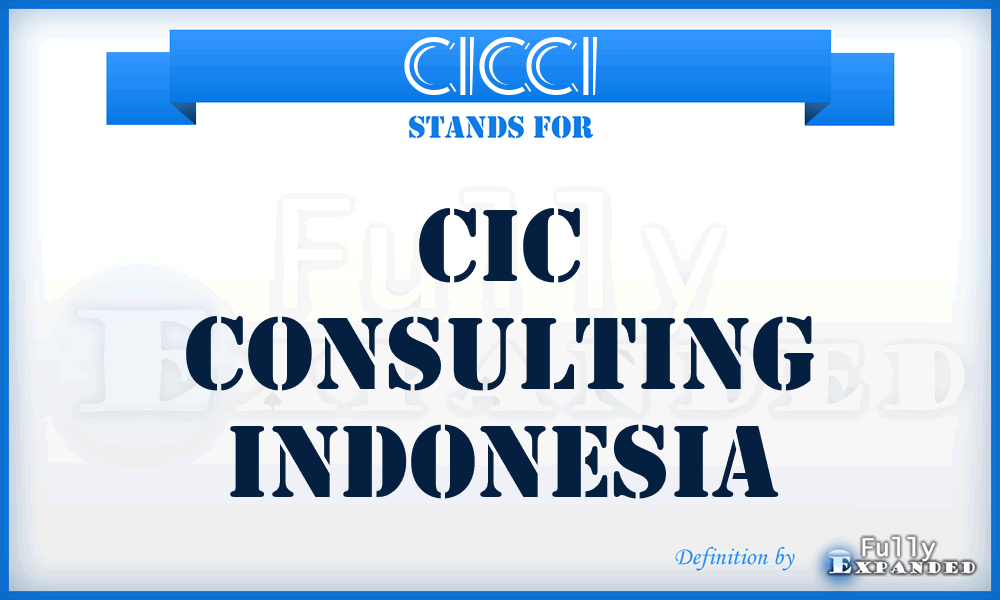 CICCI - CIC Consulting Indonesia