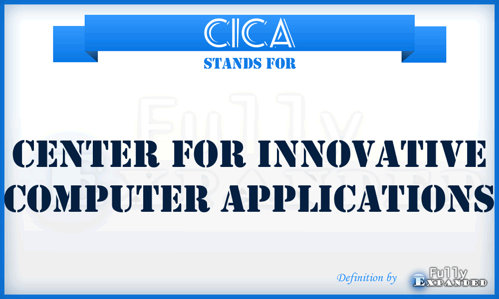 CICA - Center For Innovative Computer Applications