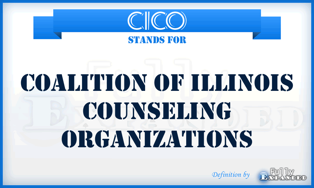 CICO - Coalition of Illinois Counseling Organizations