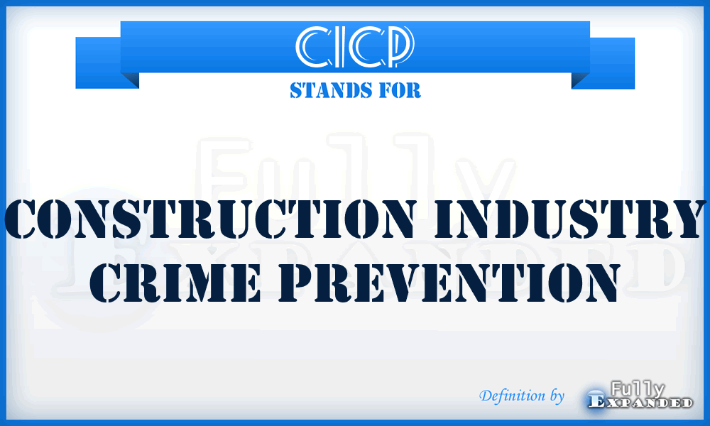 CICP - Construction Industry Crime Prevention