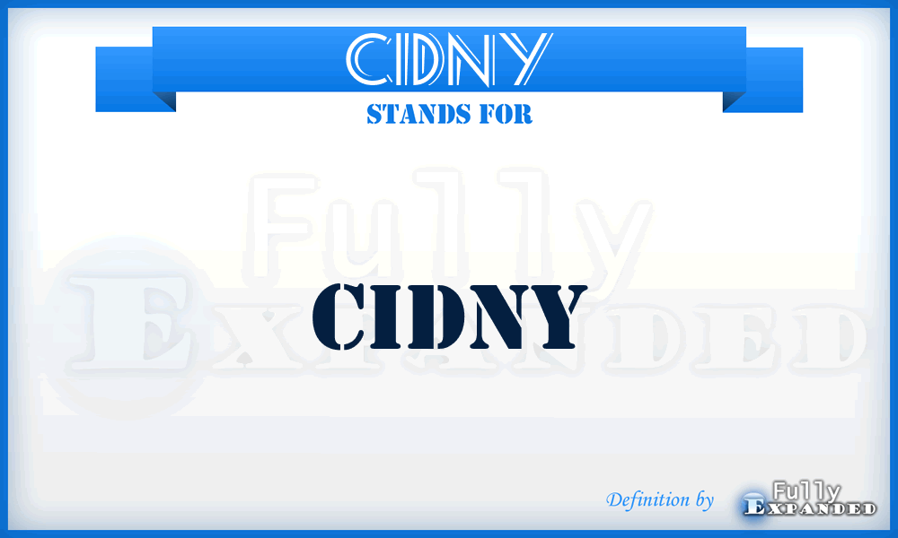 CIDNY - CIDNY