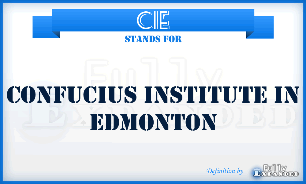 CIE - Confucius Institute in Edmonton