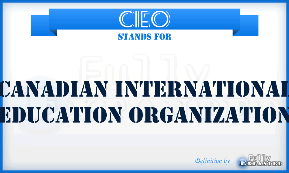 CIEO - Canadian International Education Organization