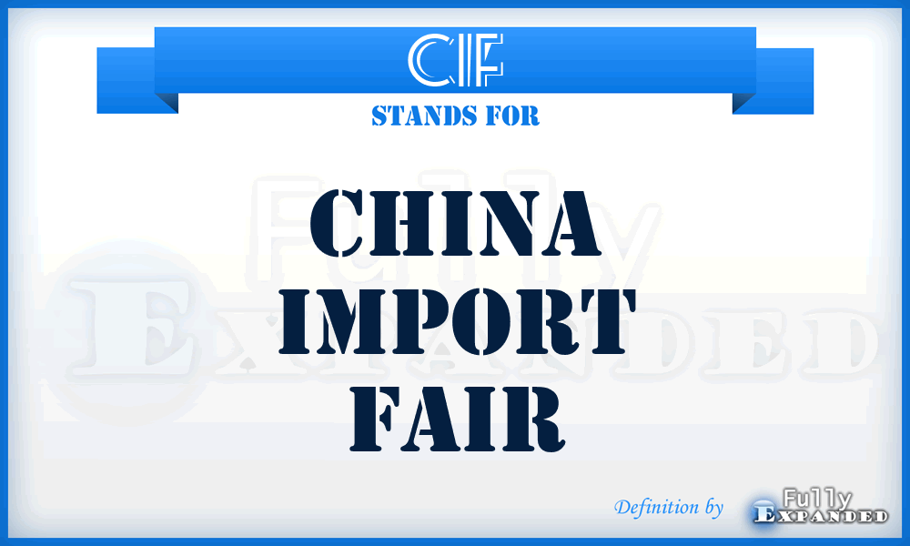 CIF - China Import Fair