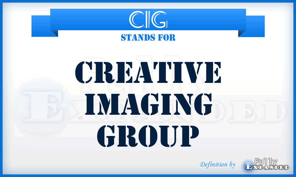 CIG - Creative Imaging Group