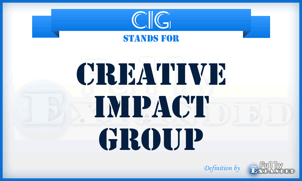 CIG - Creative Impact Group