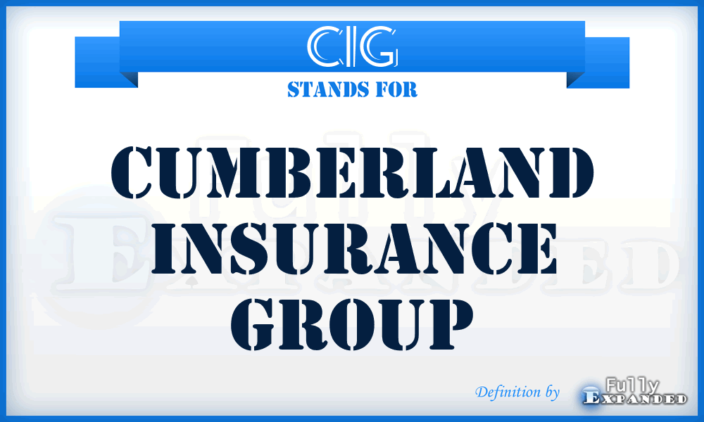 CIG - Cumberland Insurance Group