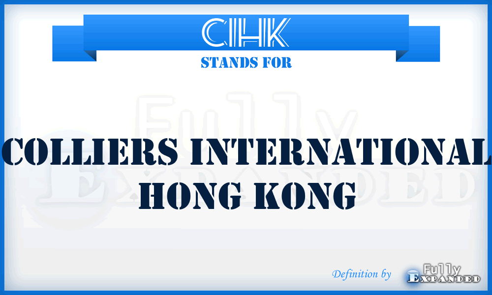 CIHK - Colliers International Hong Kong
